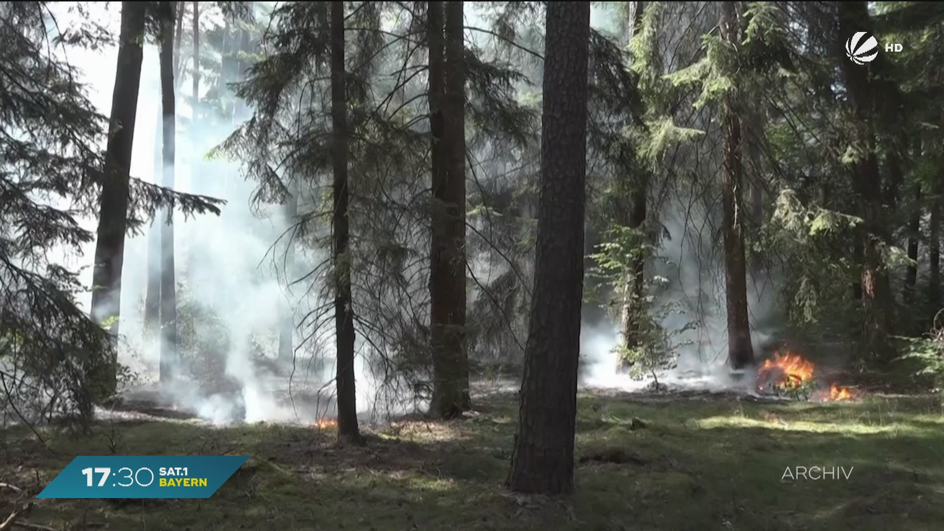 Video: Waldbrandgefahr in Bayern: Trockenheit und Sonne steigern Risiko