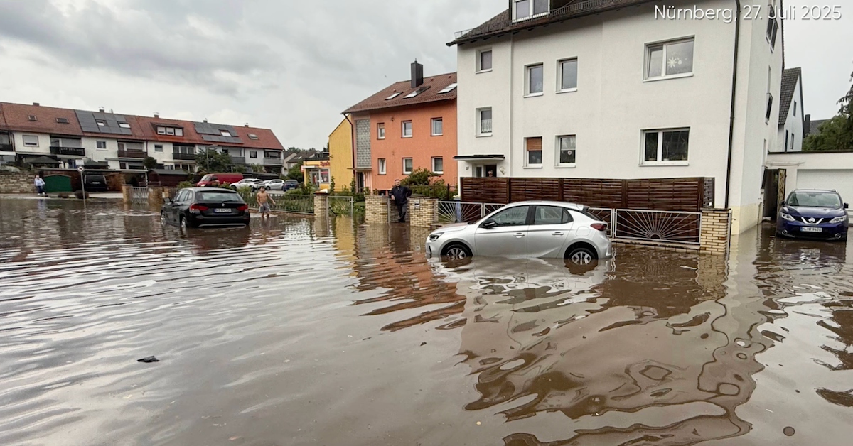 Starkregen-Chaos in Bayern: Welche Region es heute am stärksten trifft
