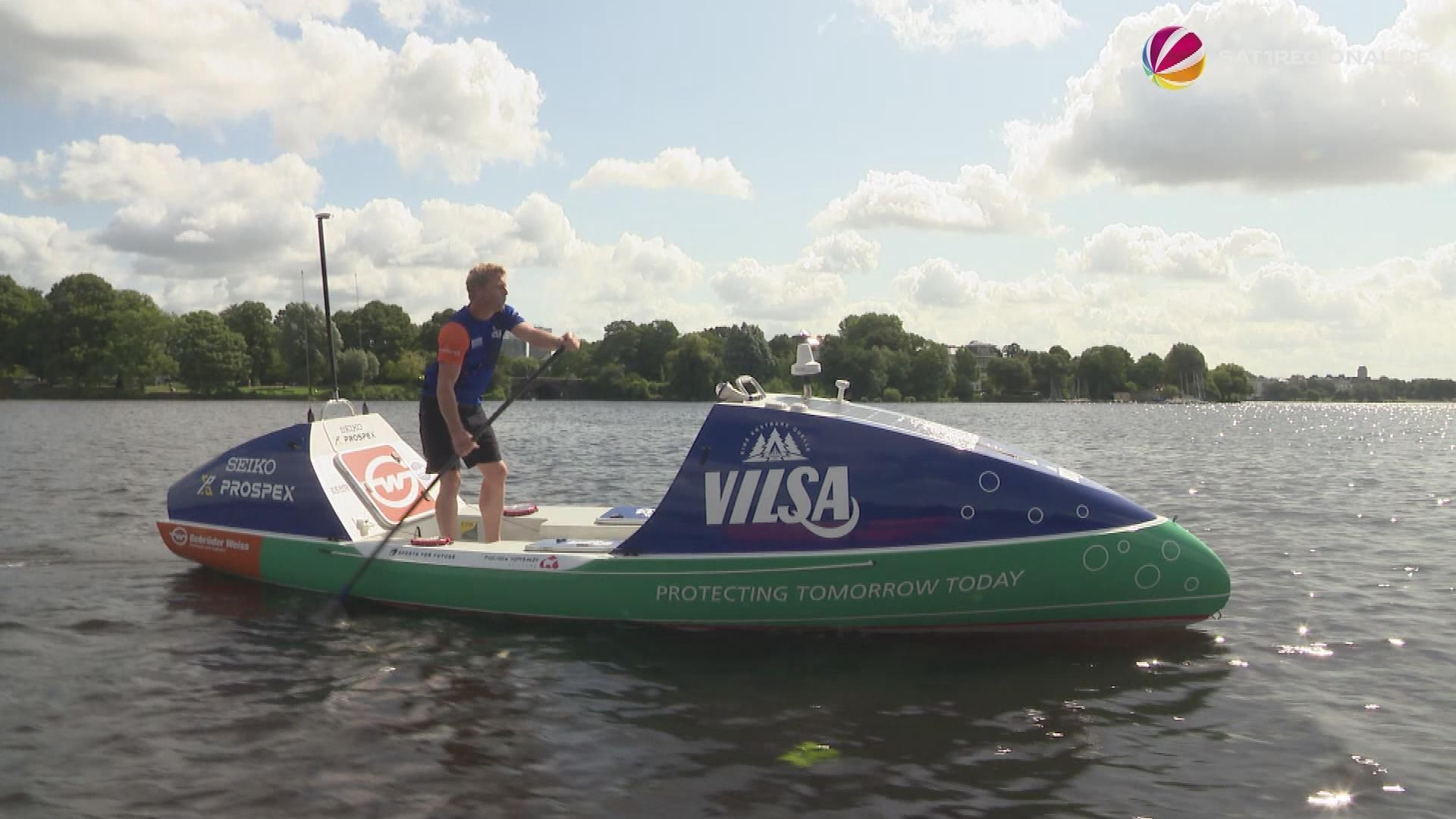 Video: Kieler will Atlantik auf SUP-Board überqueren
