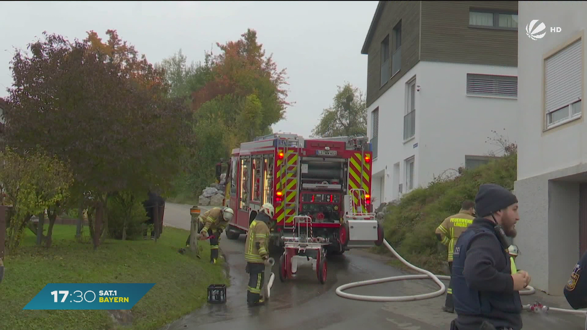 Video: Brand in Lindauer Flüchtlingsunterkunft: Ein Bewohner leicht verletzt