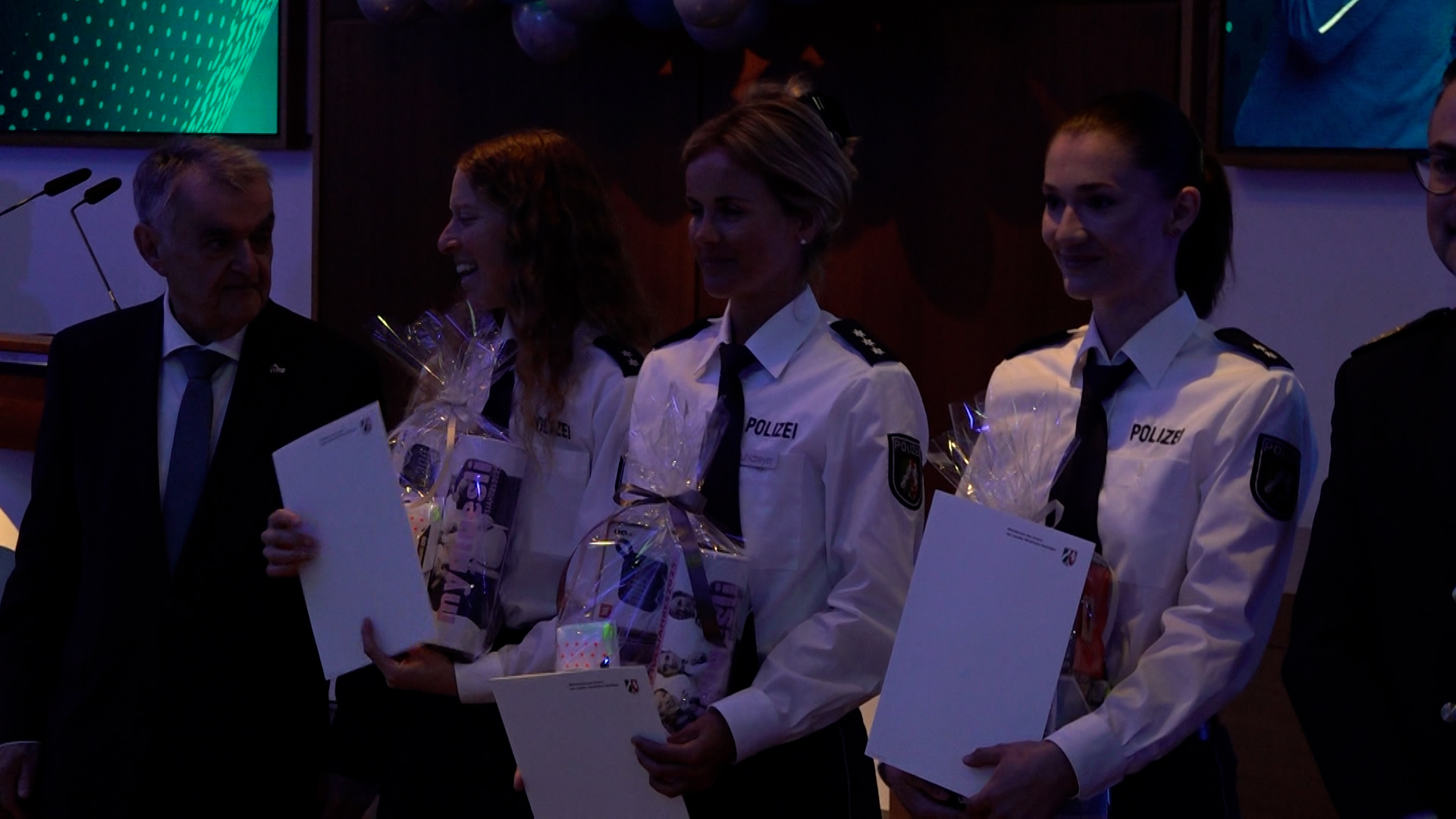 Video: Sportliche Polizisten geehrt