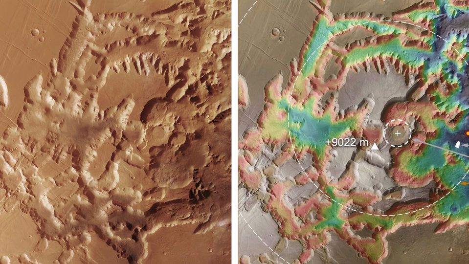 Sensationsfund: Riesenvulkan auf dem Mars entdeckt