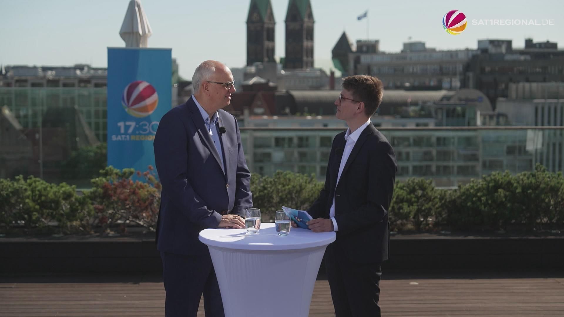 Video: Bremens Bürgermeister Bovenschulte im SAT.1 REGIONAL-Sommerinterview