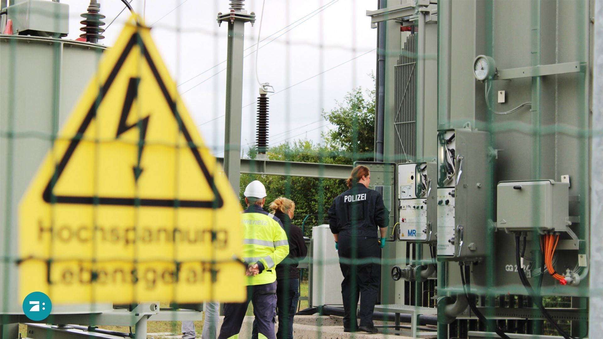 Video: Sabotage am Stromnetz: Täter auf Flucht