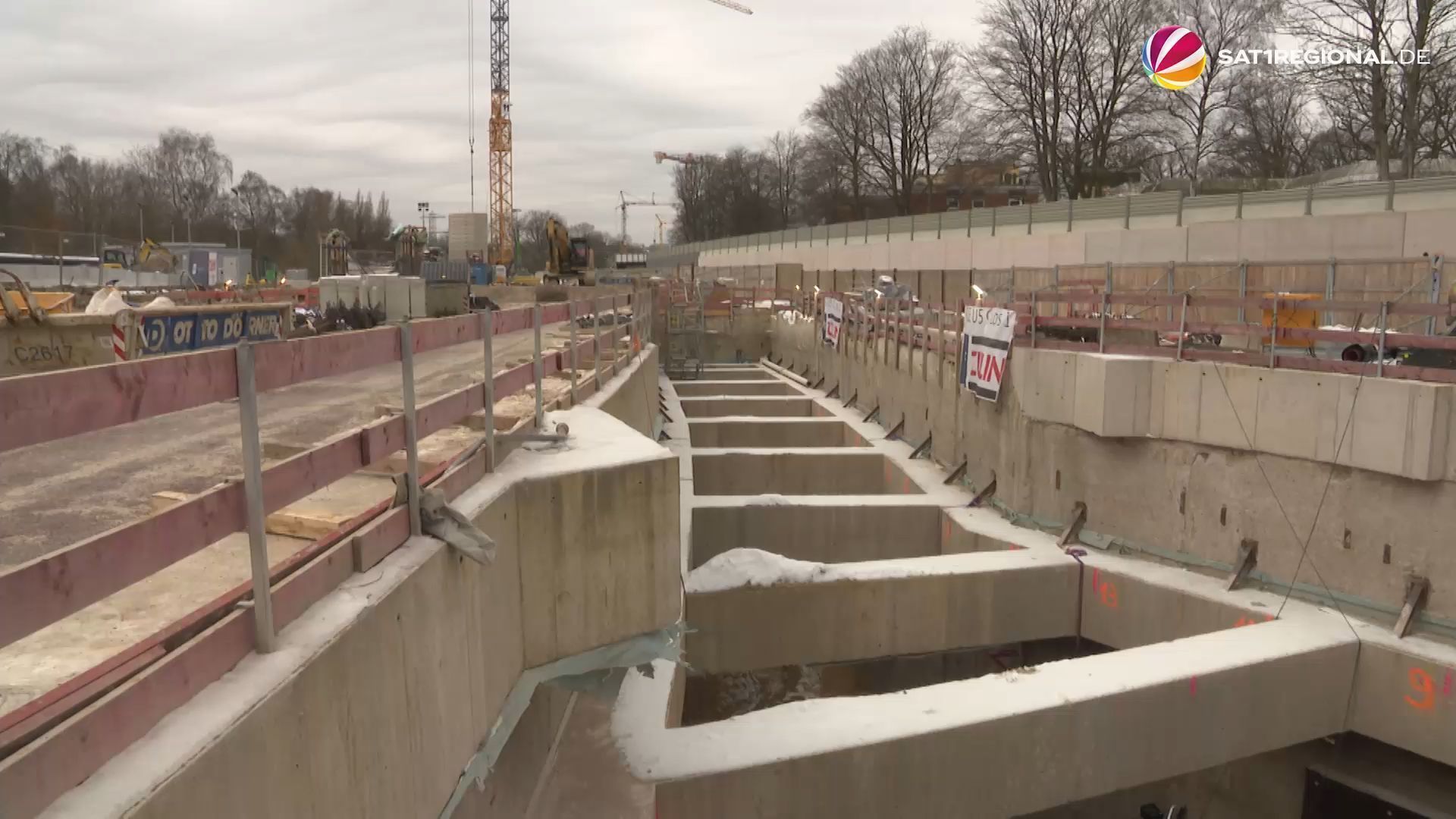 Video: Neue U5 in Hamburg: Bauarbeiten in Alsterdorf gehen voran