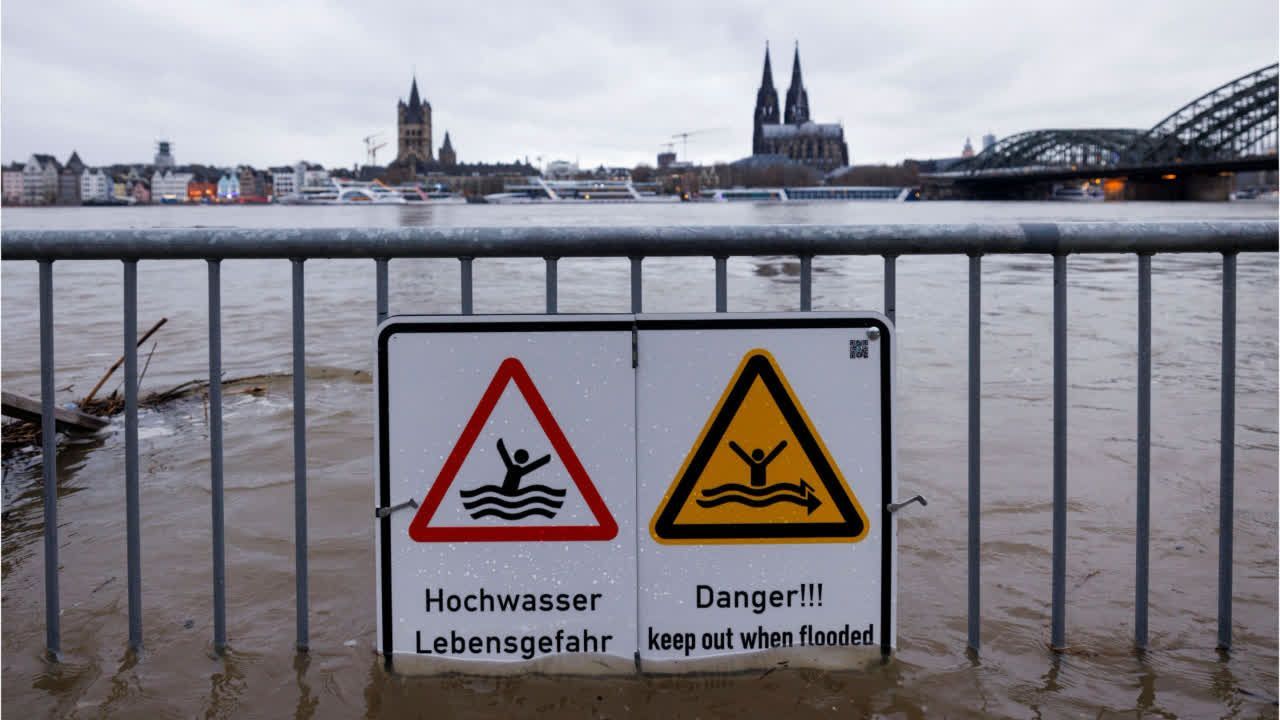 Video: Hochwasserwarnung für Köln