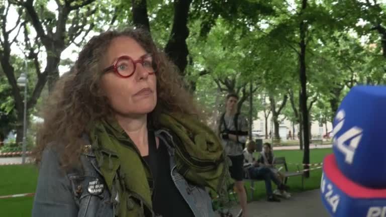 Pro-Palästina-Protestcamp in Wien: "Das ist ein Genozid"