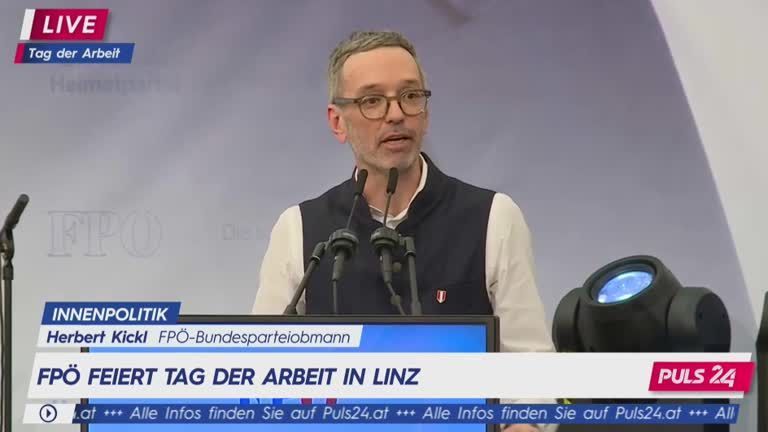 1. Mai: Die Rede von Herbert Kickl (FPÖ)