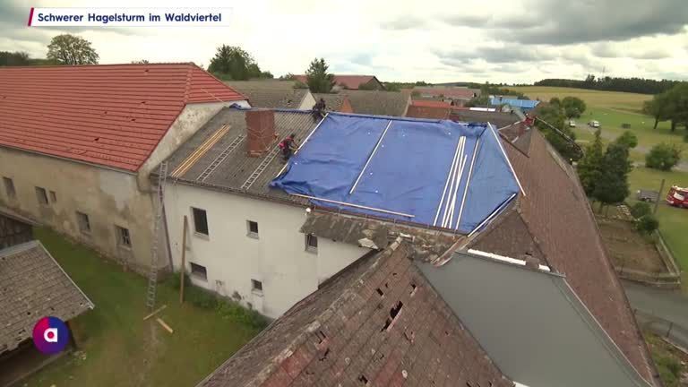 Schwerer Hagelsturm im Waldviertel