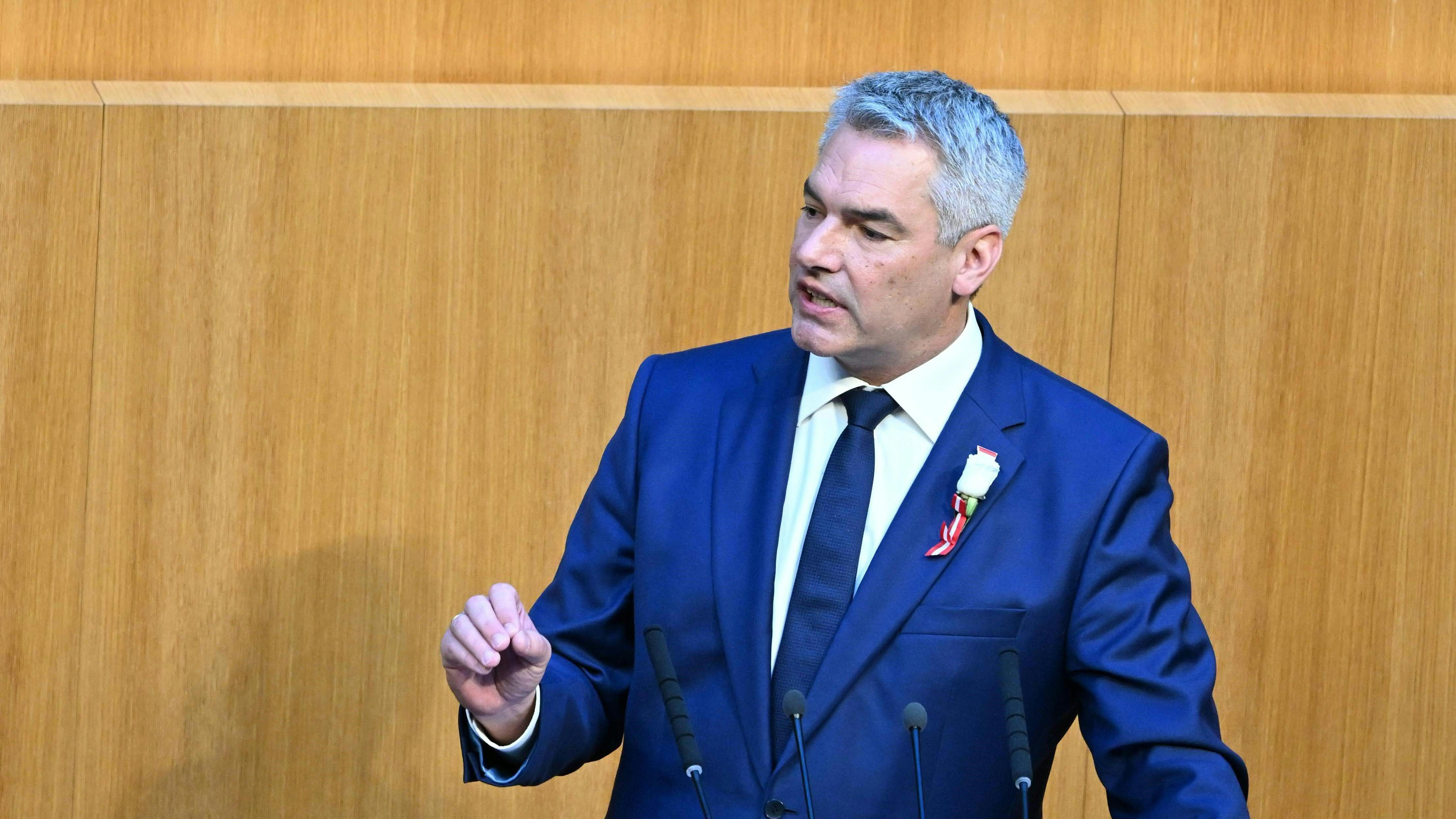 Nehammer hofft auf Harmonie im Nationalrat