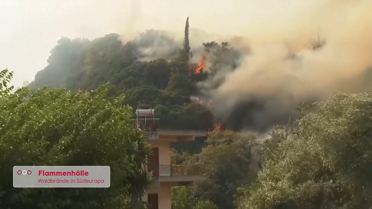 Video: Urlaub in Gefahr: Waldbrände wüten in Top-Reisegebieten