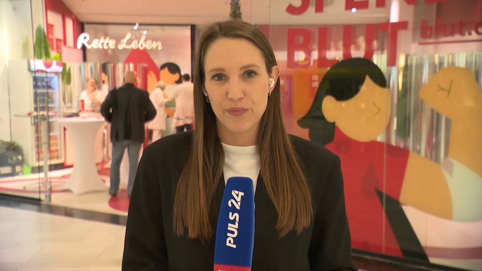 Video: Rotes Kreuz eröffnet Pop-up-Blutspende-Point in der SCS