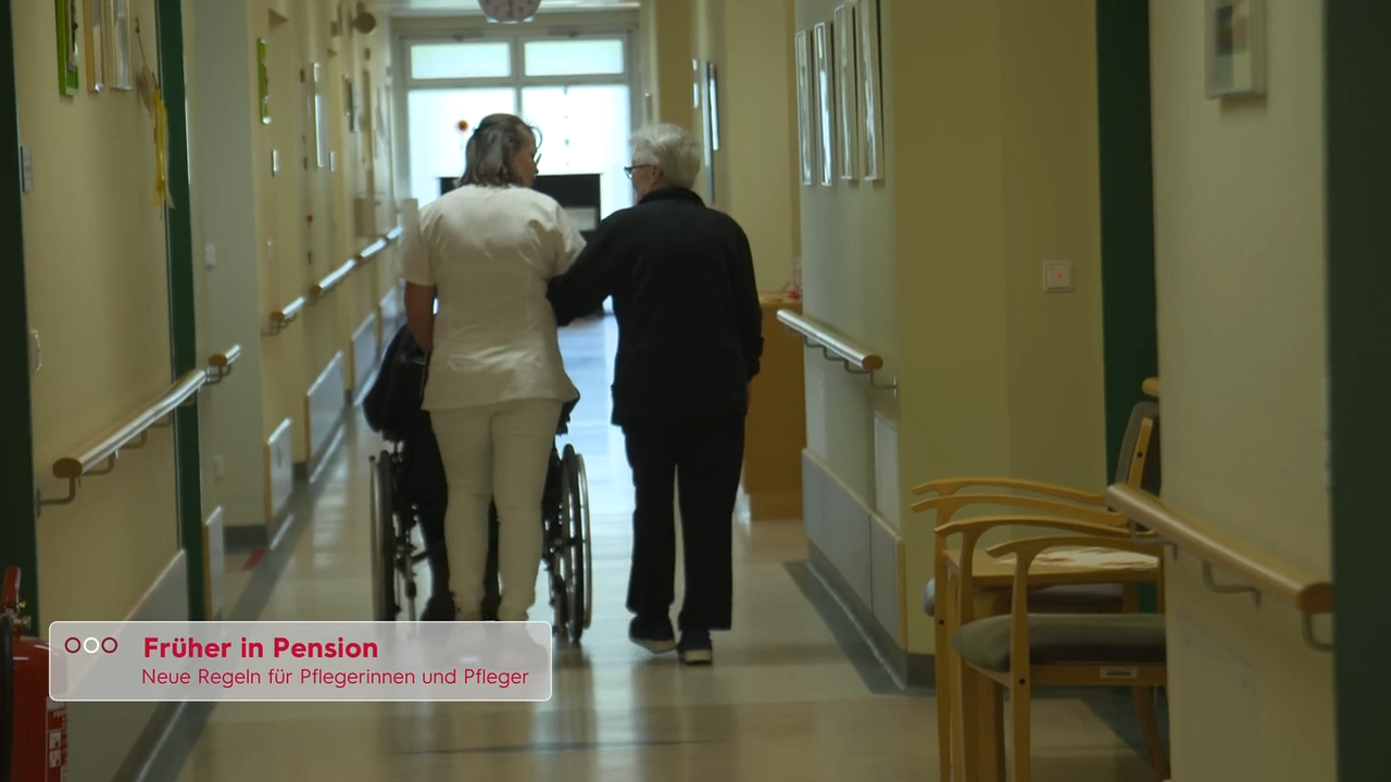 Video: Pflegekräfte bekommen früheren Pensionszugang