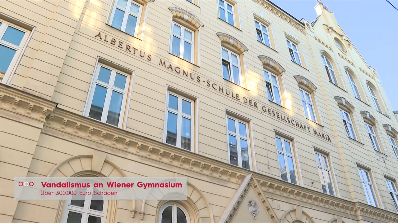 Video: 300.000 Euro Schaden nach Schul-Vandalismus in Wien