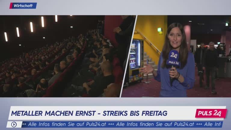 Metaller-KV: Aufzugsmonteure streiken im Kino